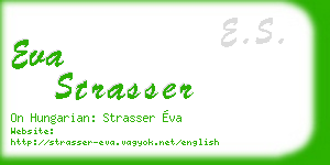 eva strasser business card